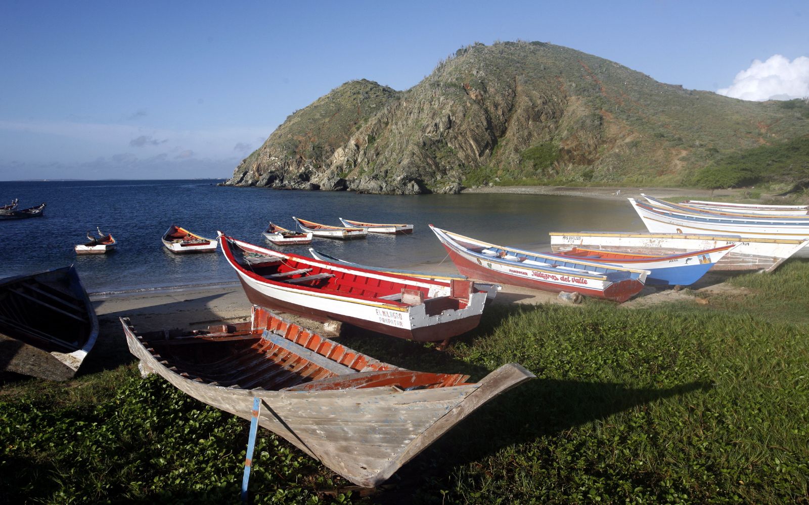 Traditional fishing boats on Isla Margarita