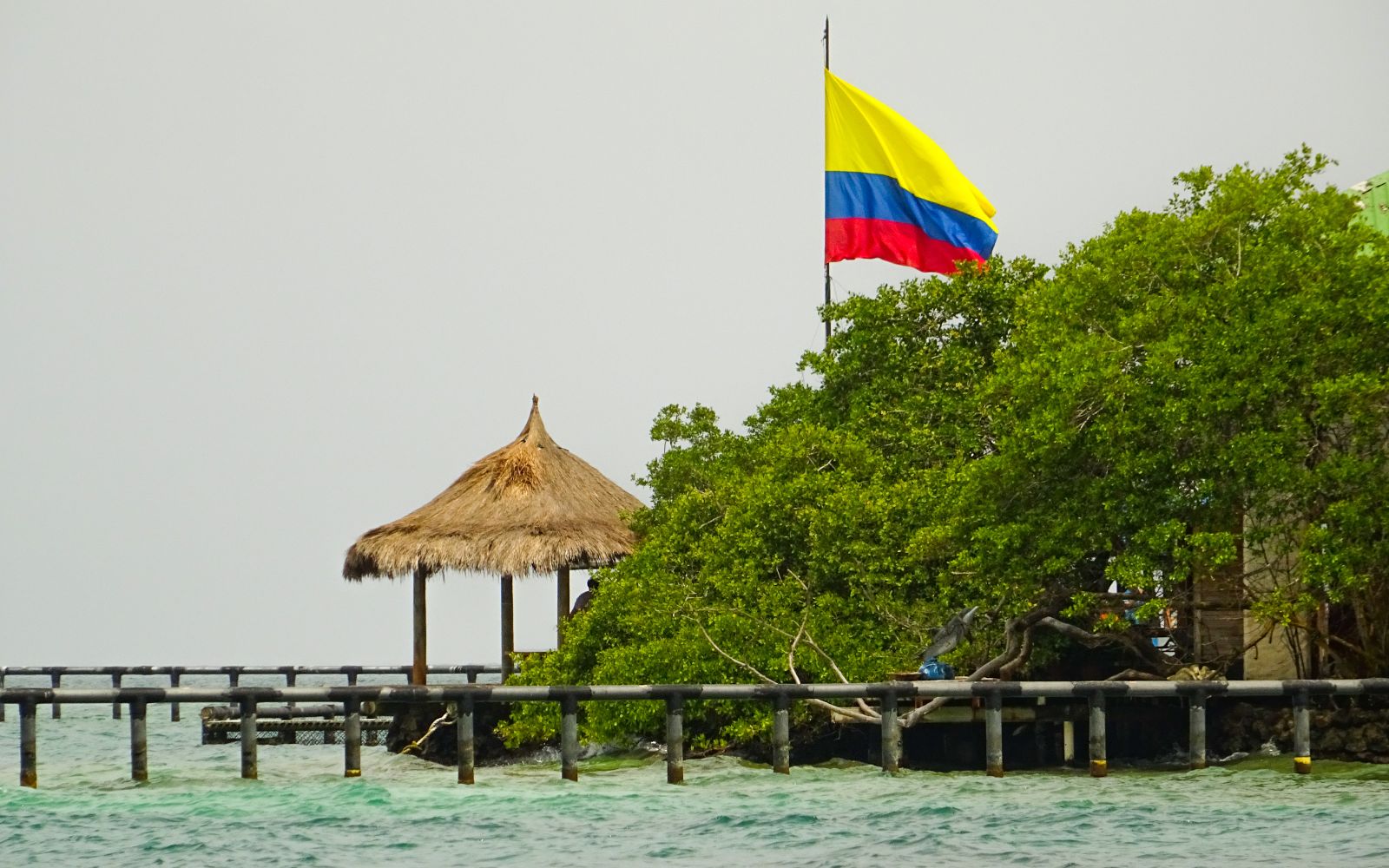 Cartagena Caribbean waterfront and cityscape