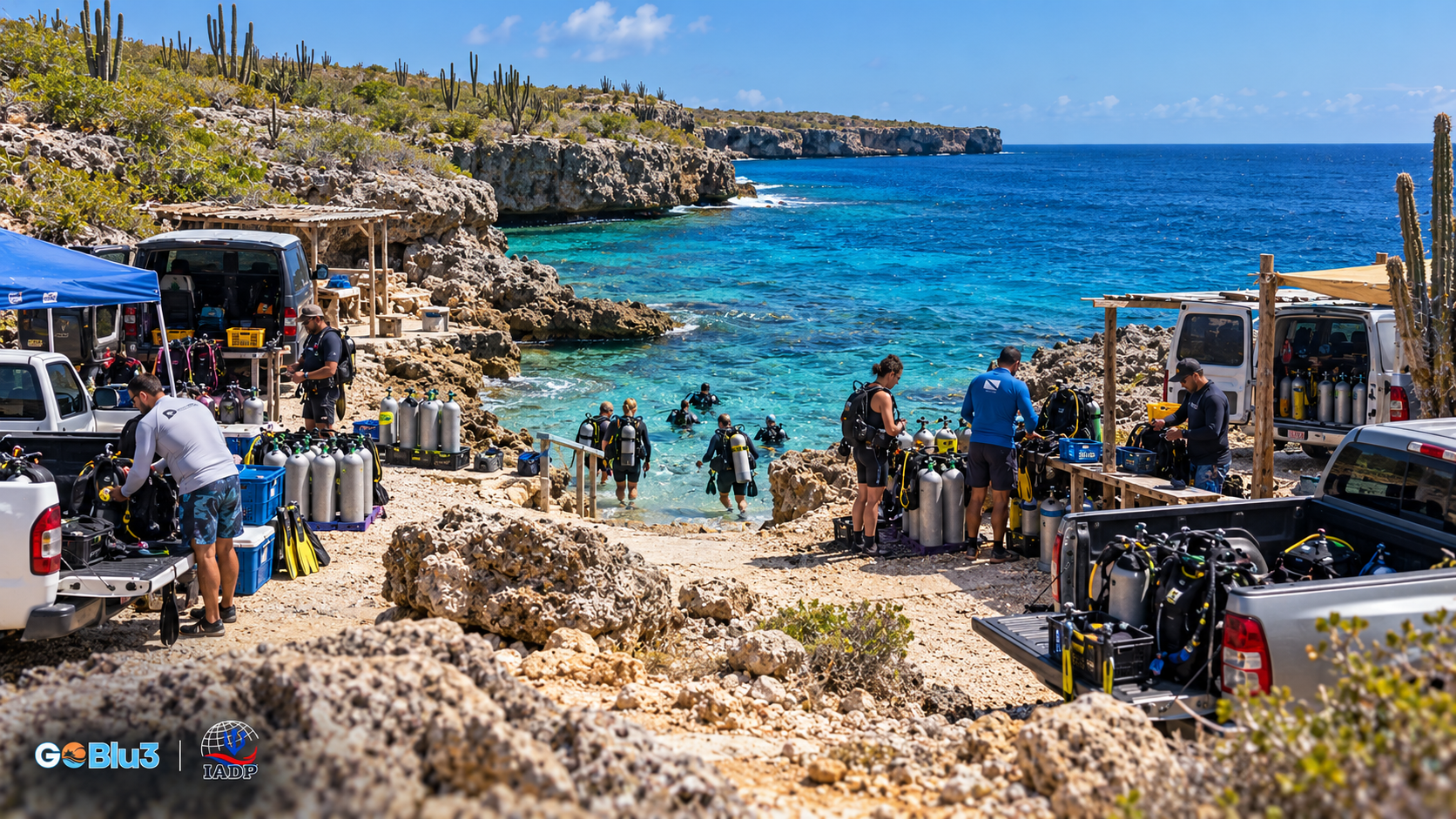 Recreational diving activity in Cura&ccedil;ao representing a dense and fragmented provider market