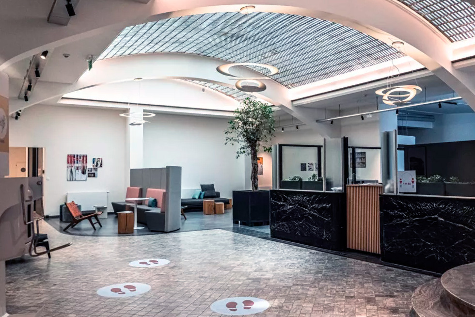 La Cit&eacute; des Associations reception area in Brussels